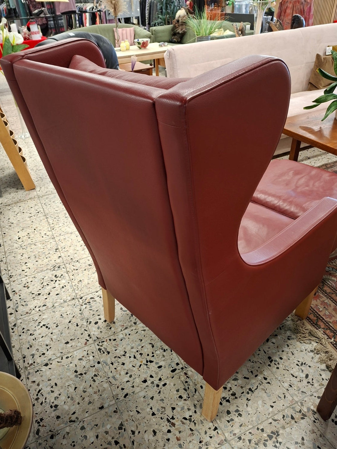 Læder lænestol fra Skippers møbler